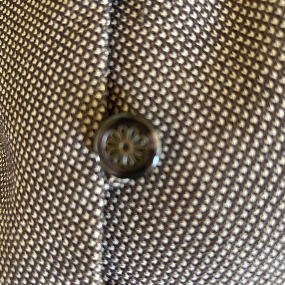 Tahari ASL Blazer Jacket Brown Asymmetrical Button Lined 100% Wool Women's 10 - Picture 5 of 8